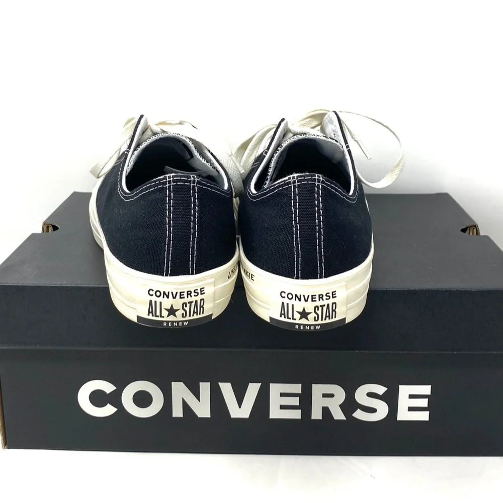 Converse Chuck Taylor Black Shoes Men’s Size Canvas Low Top SB Sneakers 167250C - Picture 7 of 11